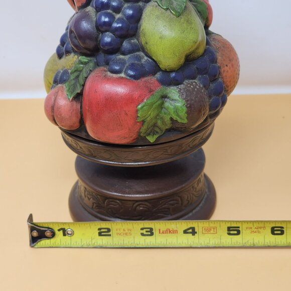 Vintage Ceramic Fruit Topiary Decor Majolica Style Centerpiece - Picture 9 of 10